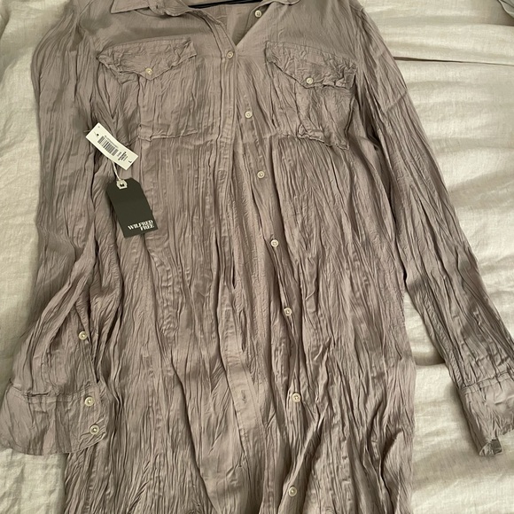 NWT Aritzia Wilfred Free Veronica Shirt Dress - Picture 5 of 6